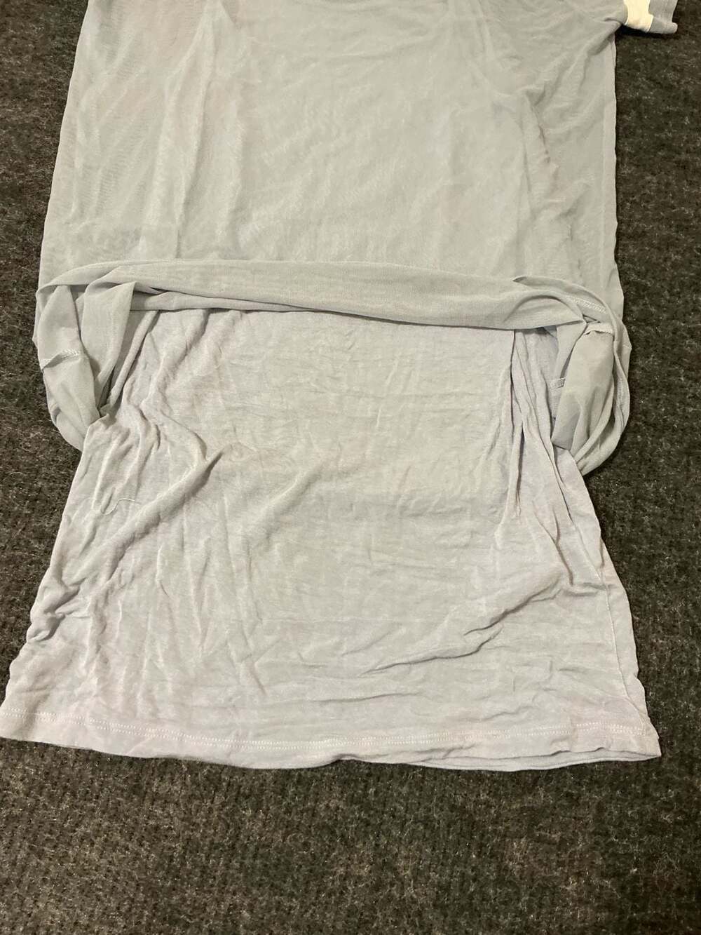 Forever 21 Light Blue Mesh Short Sleeve T-Shirt Dress Size XL - Picture 7 of 8